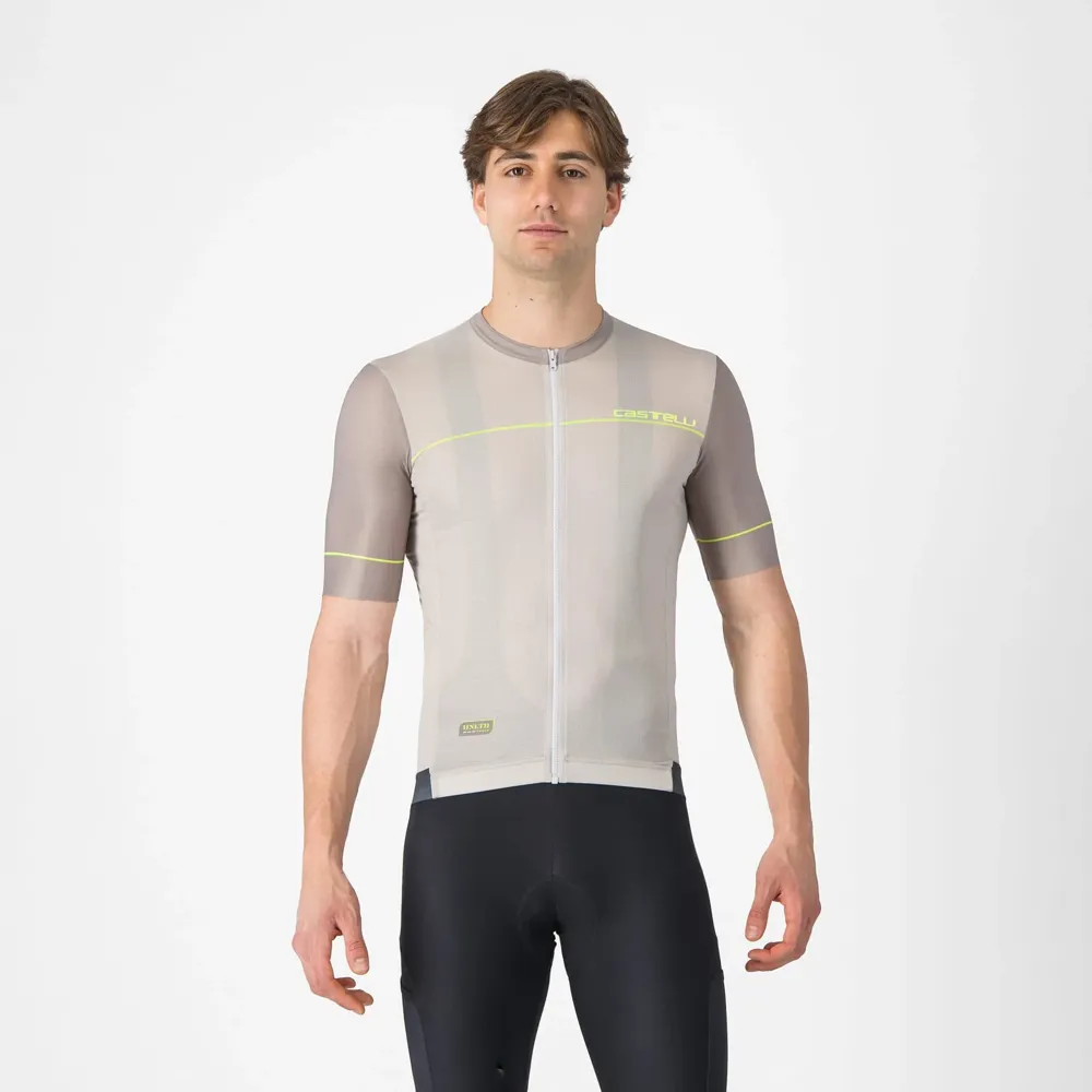 uPRISE Bikes Castelli Unlimited Endurance 2 Men's Short Sleeve Jersey - Silver Moon | Price match, 365 day return s, 18-Month Warranty, Finance Available & Free UK Delivery