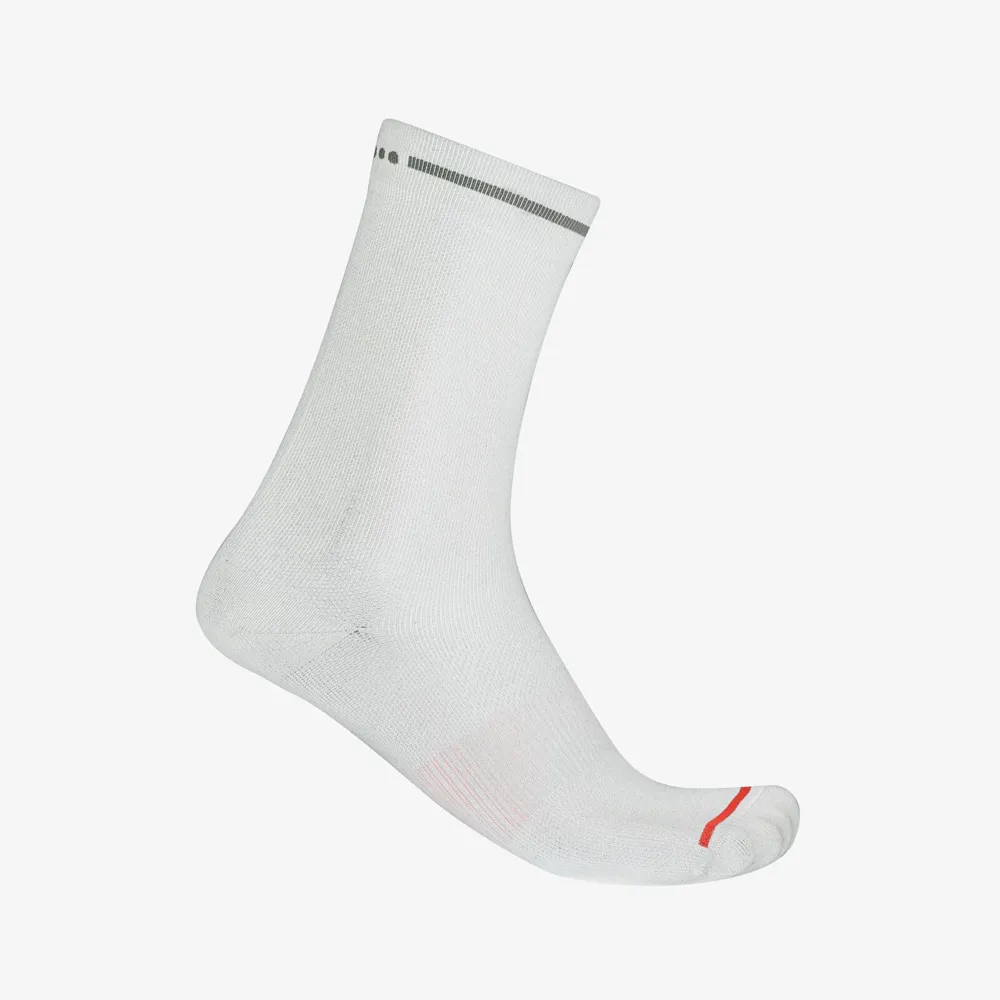 uPRISE Bikes Castelli Premio Evo 18 Men's Socks - White | Price match, 365 day return s, 18-Month Warranty, Finance Available & Free UK Delivery