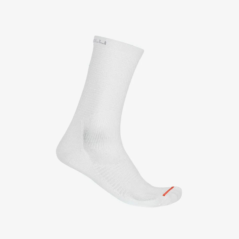 uPRISE Bikes Castelli A/C 18 Socks Men's Socks - White | Price match, 365 day return s, 18-Month Warranty, Finance Available & Free UK Delivery