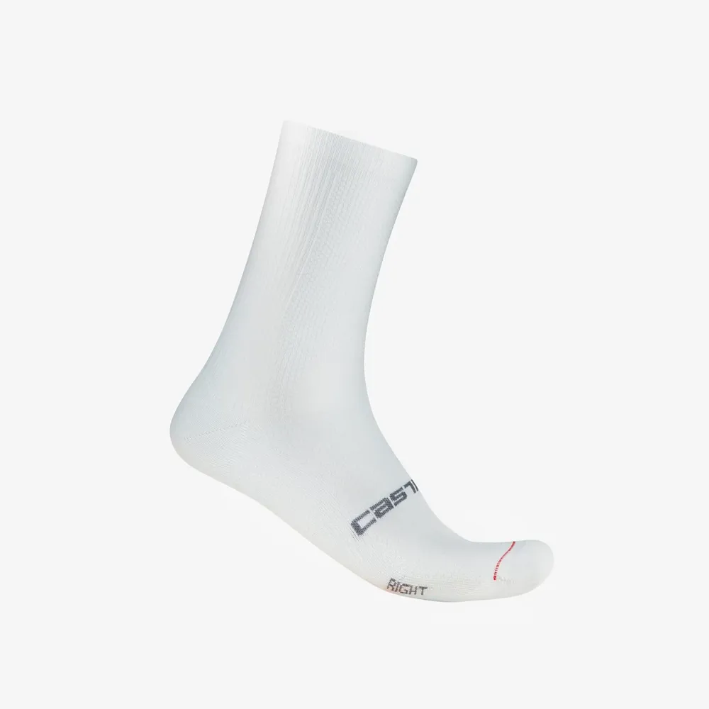 uPRISE Bikes Castelli Espresso 18 Men's Socks - White | Price match, 365 day return s, 18-Month Warranty, Finance Available & Free UK Delivery