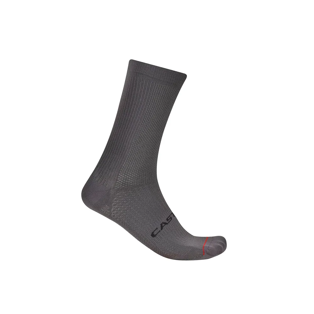 uPRISE Bikes Castelli Espresso 18 Socks - Smoky Grey | Price match, 365 day returns, 18-Month Warranty, Finance Available & Free UK Delivery