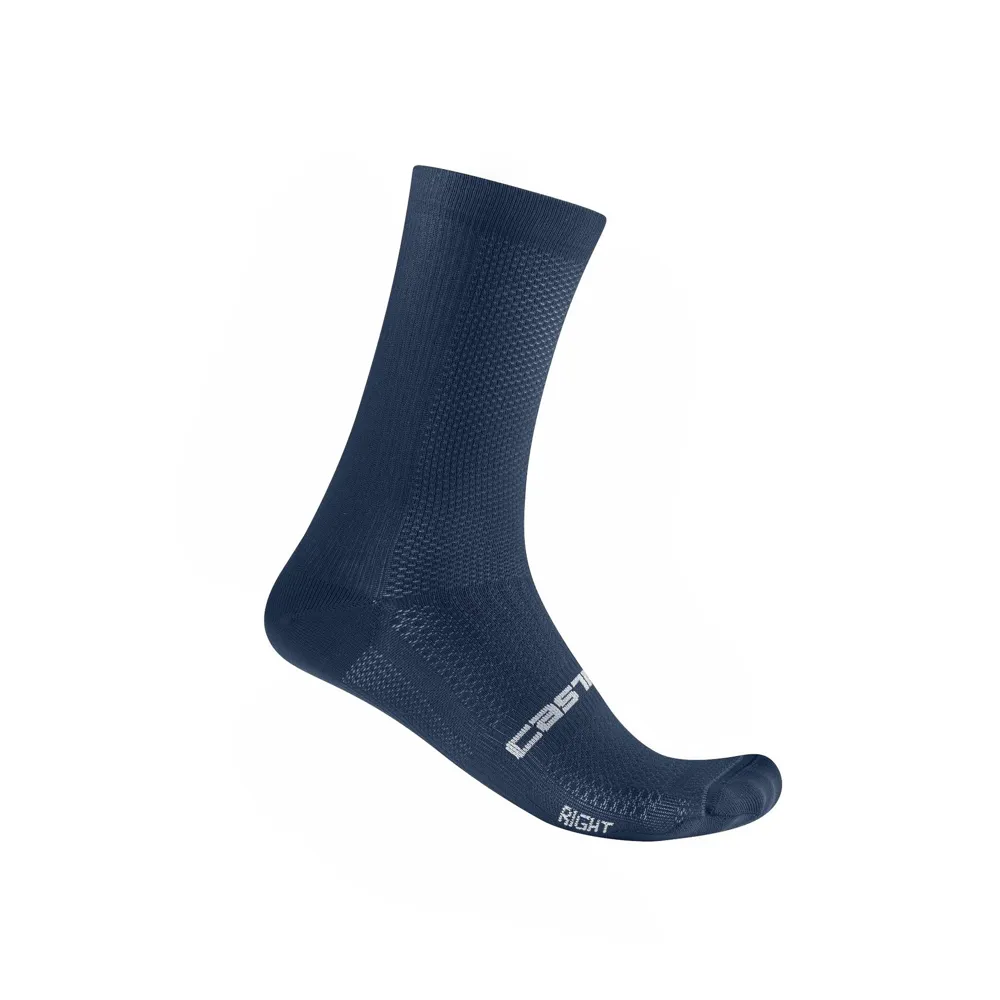 uPRISE Bikes Castelli Espresso 18 Socks - Belgian Blue | Price match, 365 day returns, 18-Month Warranty, Finance Available & Free UK Delivery
