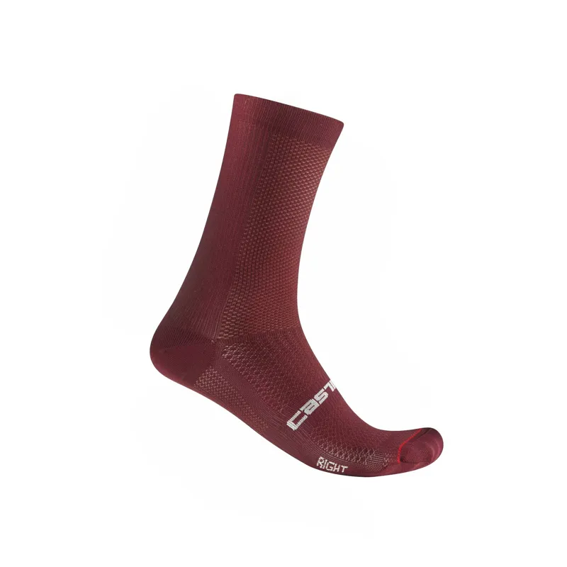 Castelli Espresso 18 Socks - Deep Bordeaux