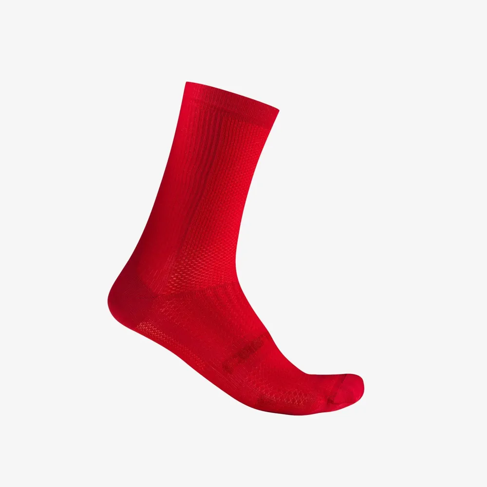 uPRISE Bikes Castelli Espresso 18 Men's Socks - Rich Red | Price match, 365 day return s, 18-Month Warranty, Finance Available & Free UK Delivery