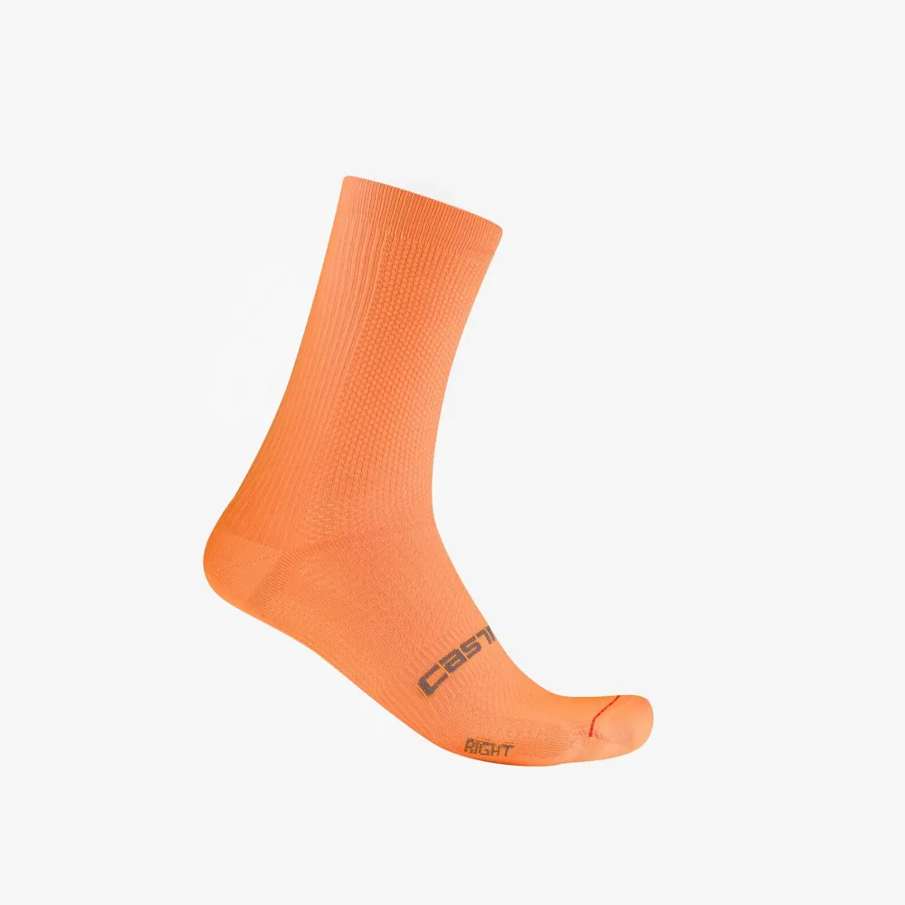 uPRISE Bikes Castelli Espresso 18 Men's Socks - Vivid orange | Price match, 365 day return s, 18-Month Warranty, Finance Available & Free UK Delivery