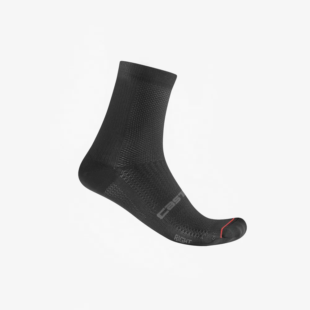 uPRISE Bikes Castelli Espresso 12 Men's Socks - Black | Price match, 365 day return s, 18-Month Warranty, Finance Available & Free UK Delivery