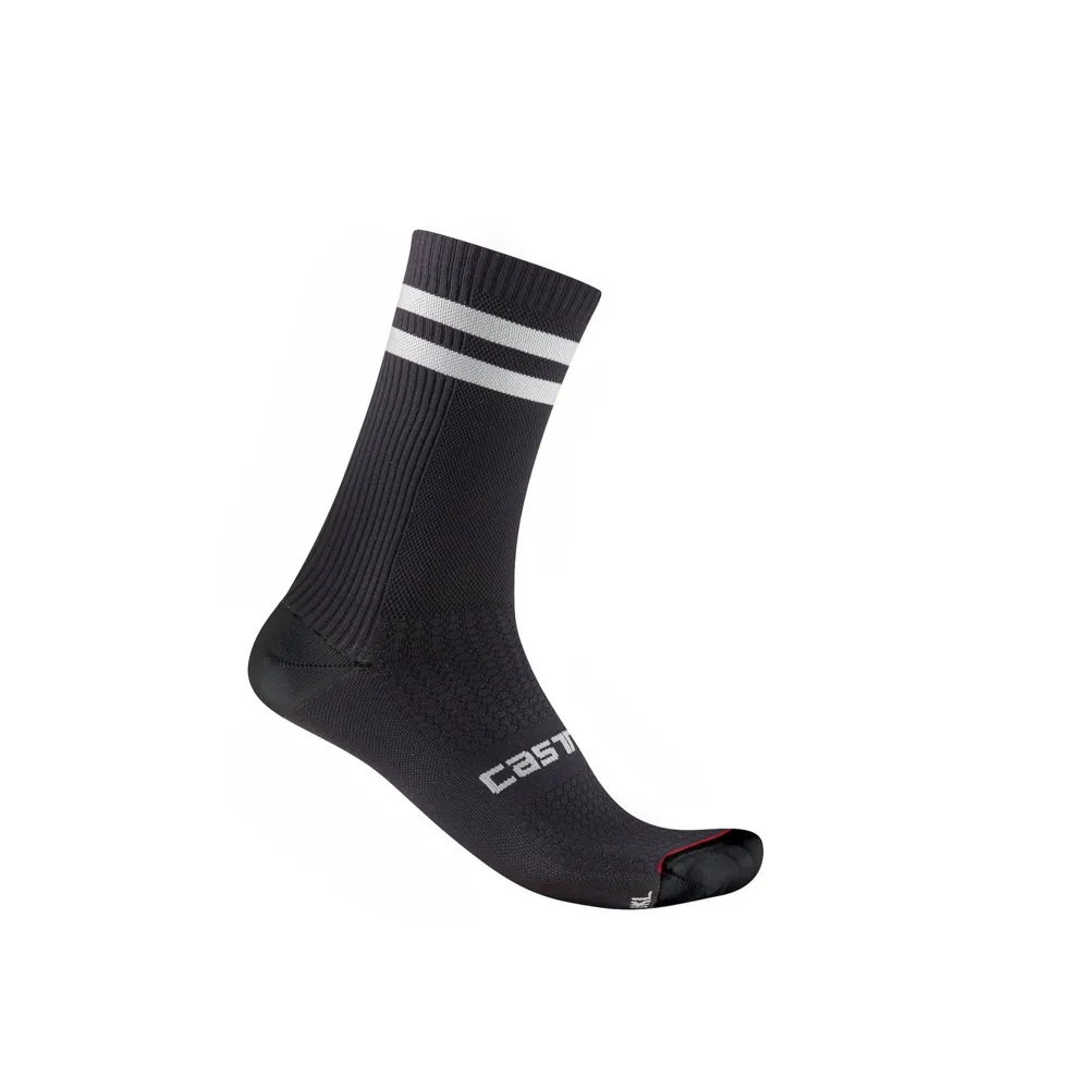 uPRISE Bikes Castelli Originale 18 Socks - Black/White | Price match, 365 day returns, 18-Month Warranty, Finance Available & Free UK Delivery