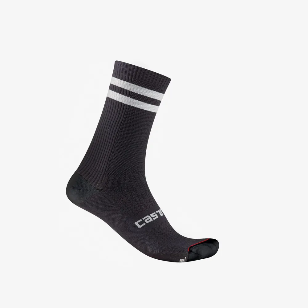 uPRISE Bikes Castelli Originale 18 Men's Socks - Black/White | Price match, 365 day return s, 18-Month Warranty, Finance Available & Free UK Delivery