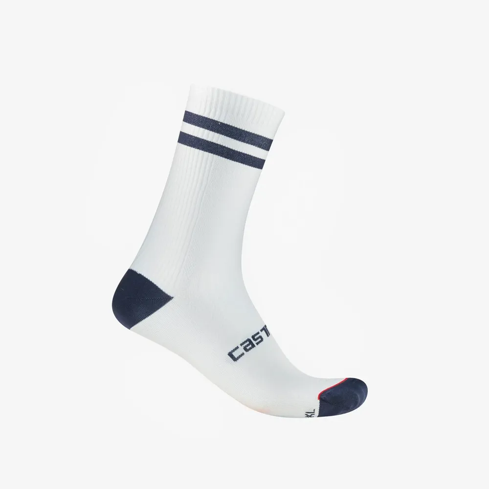 uPRISE Bikes Castelli Originale 18 Men's Socks - Belgian Blue/White | Price match, 365 day return s, 18-Month Warranty, Finance Available & Free UK Delivery