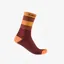 Castelli Simbolo 15 Men's Socks - Vivid Orange/Bordeaux
