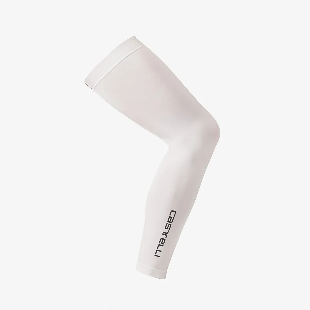 uPRISE Bikes Castelli UPF 50+ Light 2 Leg Sleeves - White | Price match, 365 day return s, 18-Month Warranty, Finance Available & Free UK Delivery