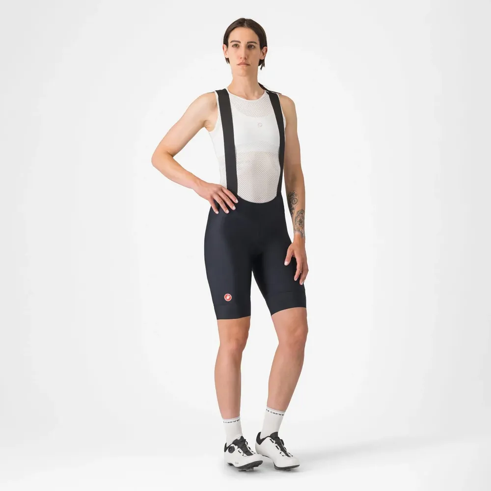 uPRISE Bikes Castelli Prima 2 DT Women's Bib Shorts - Black/Black | Price match, 365 day return s, 18-Month Warranty, Finance Available & Free UK Delivery