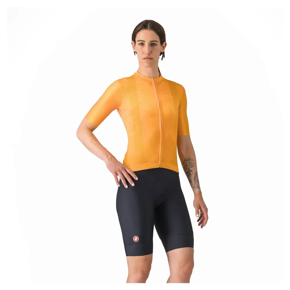 uPRISE Bikes Castelli Prima 2 DT Women's Bib Shorts - Twilight Blue/Hibiscus | Price match, 365 day return s, 18-Month Warranty, Finance Available & Free UK Delivery