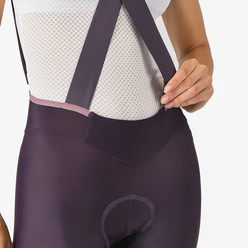 Castelli Prima 2 DT Women's Bib Shorts - Dark Night Shade/ Purple-2
