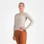 Castelli Espresso Women's Long Sleeve Jersey - Silver Moon/Dark Grey