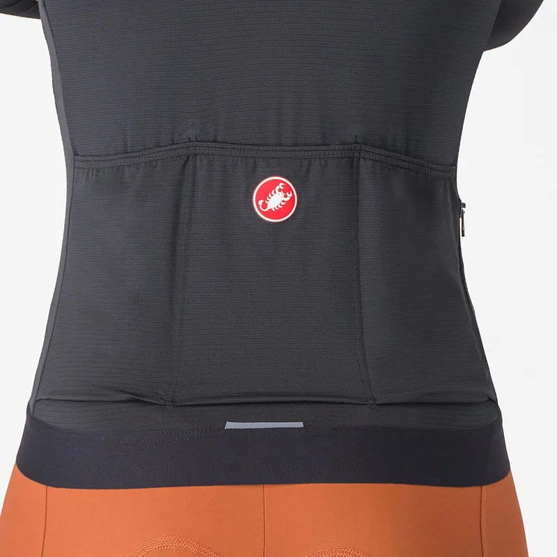 Castelli Espresso Women's Long Sleeve Jersey - Light Black/Dark Grey-3