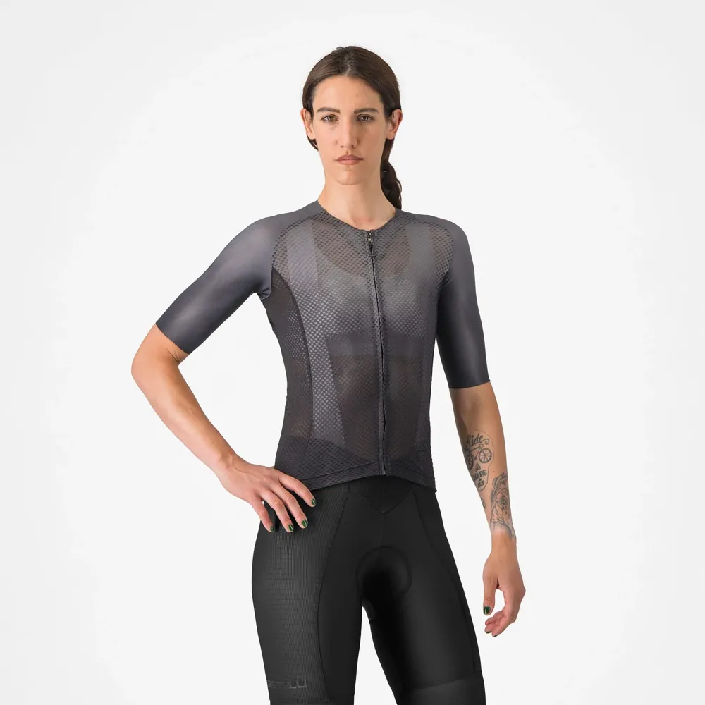 uPRISE Bikes Castelli Climber's A/C Women's Short Sleeve Jersey - Black | Price match, 365 day return s, 18-Month Warranty, Finance Available & Free UK Delivery