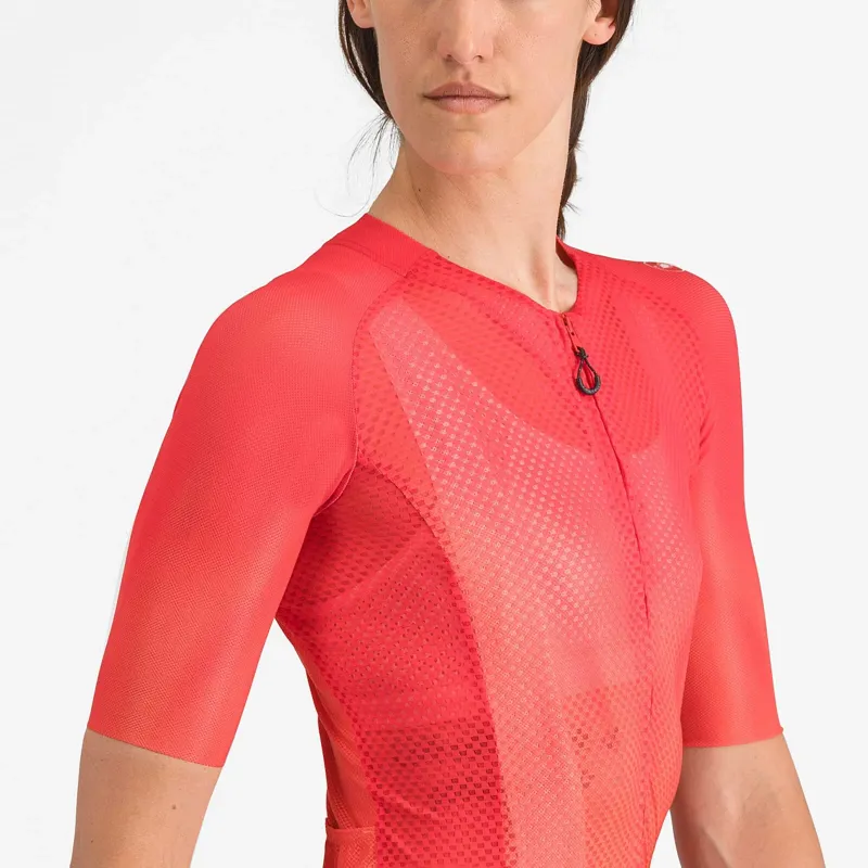Castelli Climber's A/C Women's Short Sleeve Jersey - Hibiscus-2