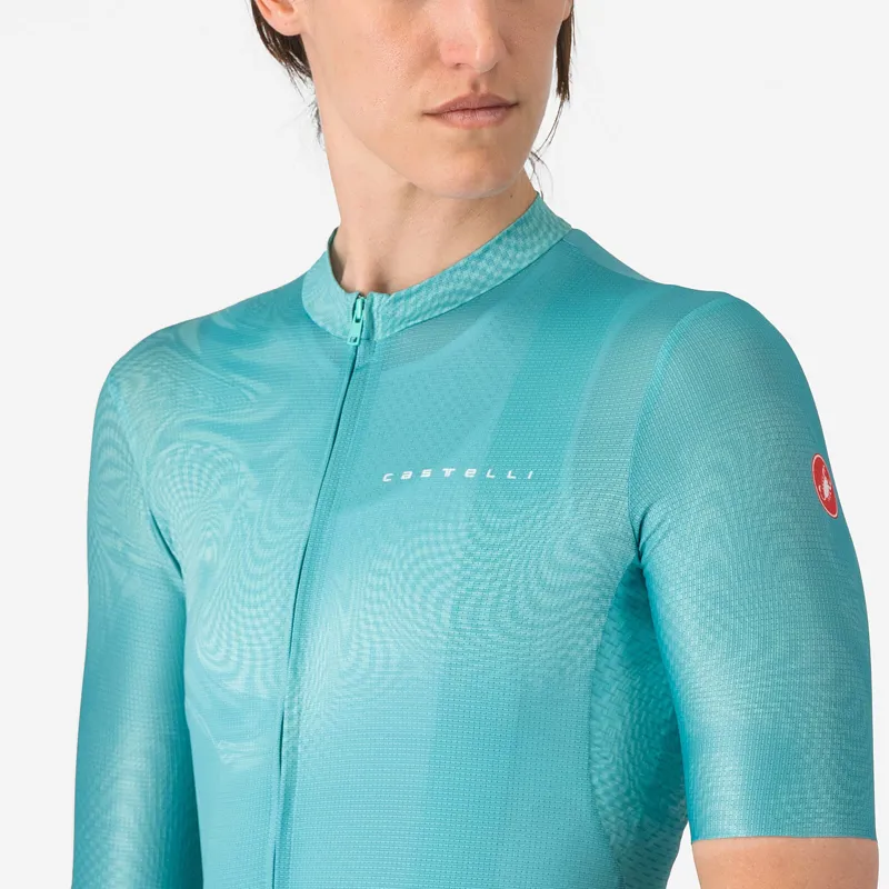 Castelli Fantasia Women's Short Sleeve Jersey - Pool Blue-2