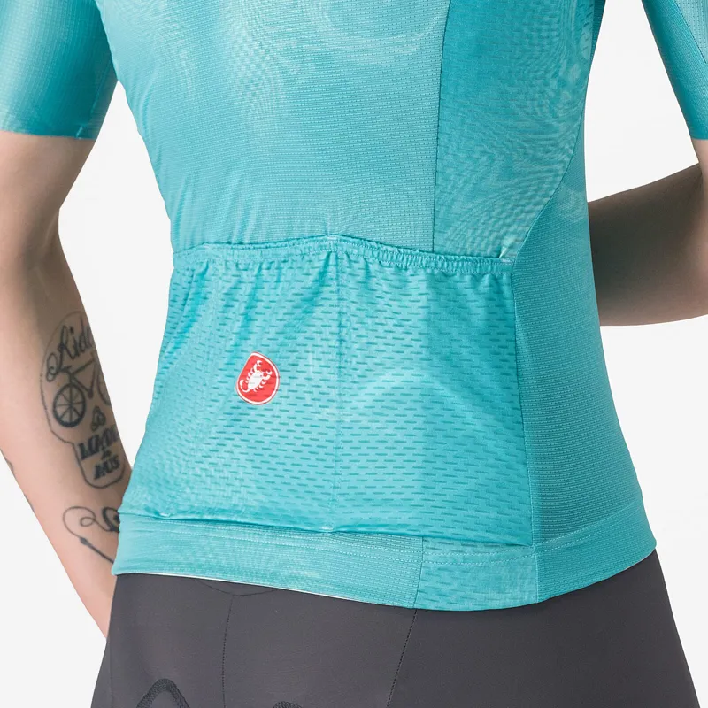 Castelli Fantasia Women's Short Sleeve Jersey - Pool Blue-4