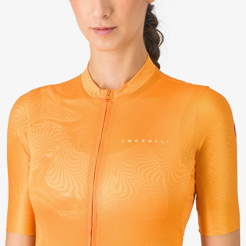 Castelli Fantasia Women's Short Sleeve Jersey - Vivid Orange-2