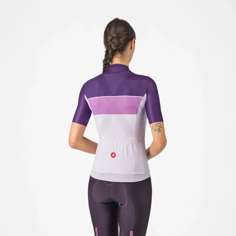 Castelli Elegante Women's Short Sleeve Jersey - Orchid Petal/Hortensia/Purple-1