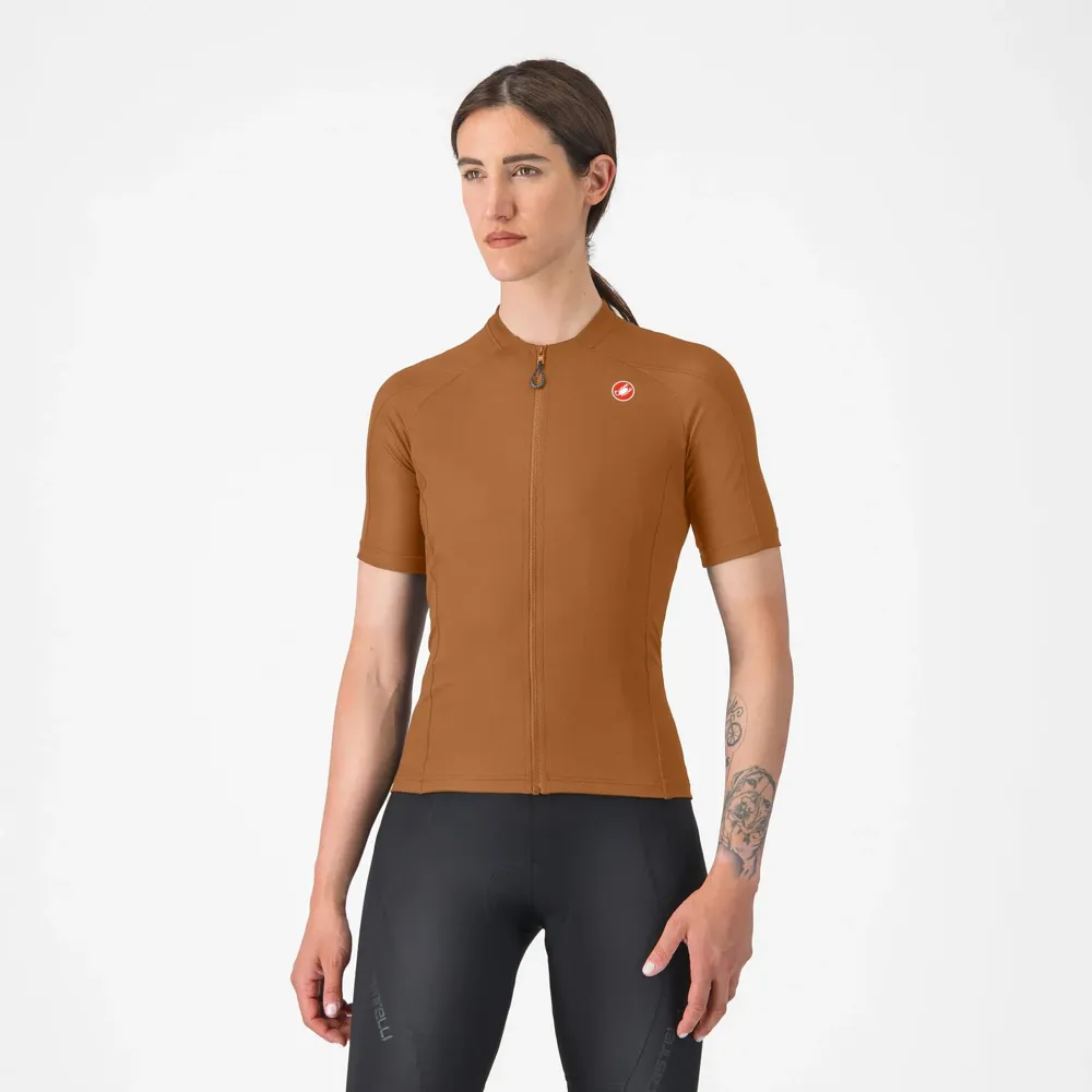 uPRISE Bikes Castelli Libera 2 Women's Short Sleeve Jersey - Toffee | Price match, 365 day return s, 18-Month Warranty, Finance Available & Free UK Delivery