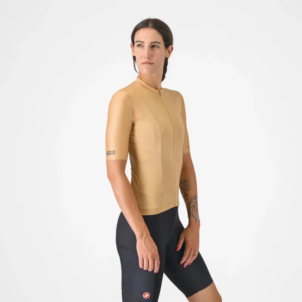 uPRISE Bikes Castelli Unlimited Women's Short Sleeve Jersey - Toffee | Price match, 365 day return s, 18-Month Warranty, Finance Available & Free UK Delivery