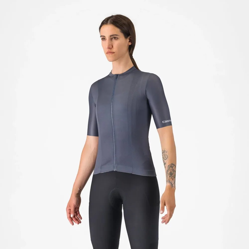 uPRISE Bikes Castelli Unlimited Women's Short Sleeve Jersey - Twilight Blue | Price match, 365 day return s, 18-Month Warranty, Finance Available & Free UK Delivery