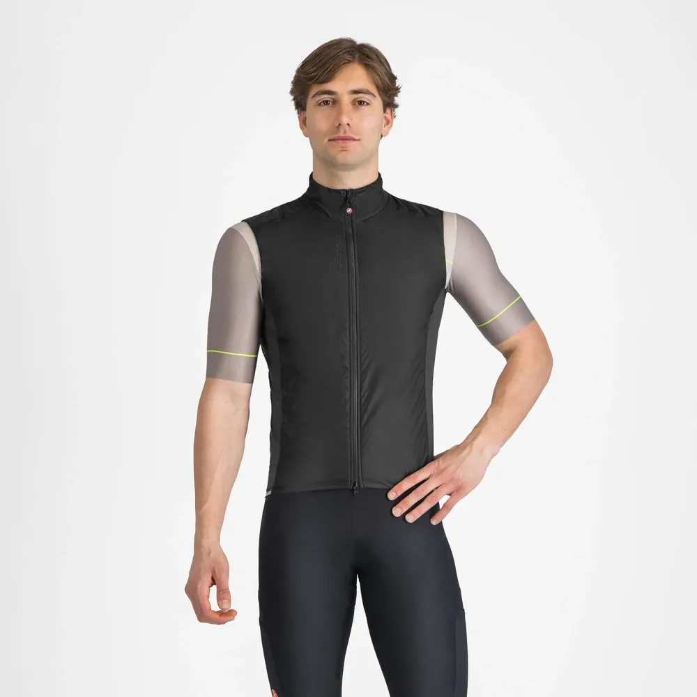 uPRISE Bikes Castelli Fly Direct Men's Vest - Light Black/Dark Grey | Price match, 365 day return s, 18-Month Warranty, Finance Available & Free UK Delivery
