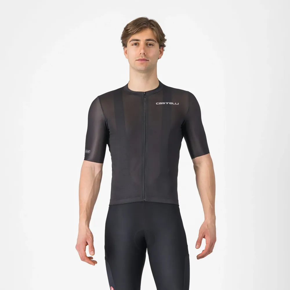 uPRISE Bikes Castelli Unlimited Entrata 3 Men's Short Sleeve Jersey - Light Black | Price match, 365 day return s, 18-Month Warranty, Finance Available & Free UK Delivery