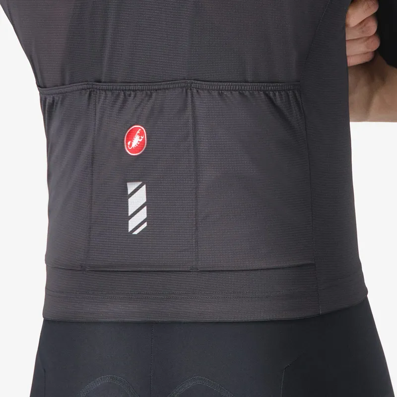 Castelli Unlimited Entrata 3 Men's Short Sleeve Jersey - Light Black-4