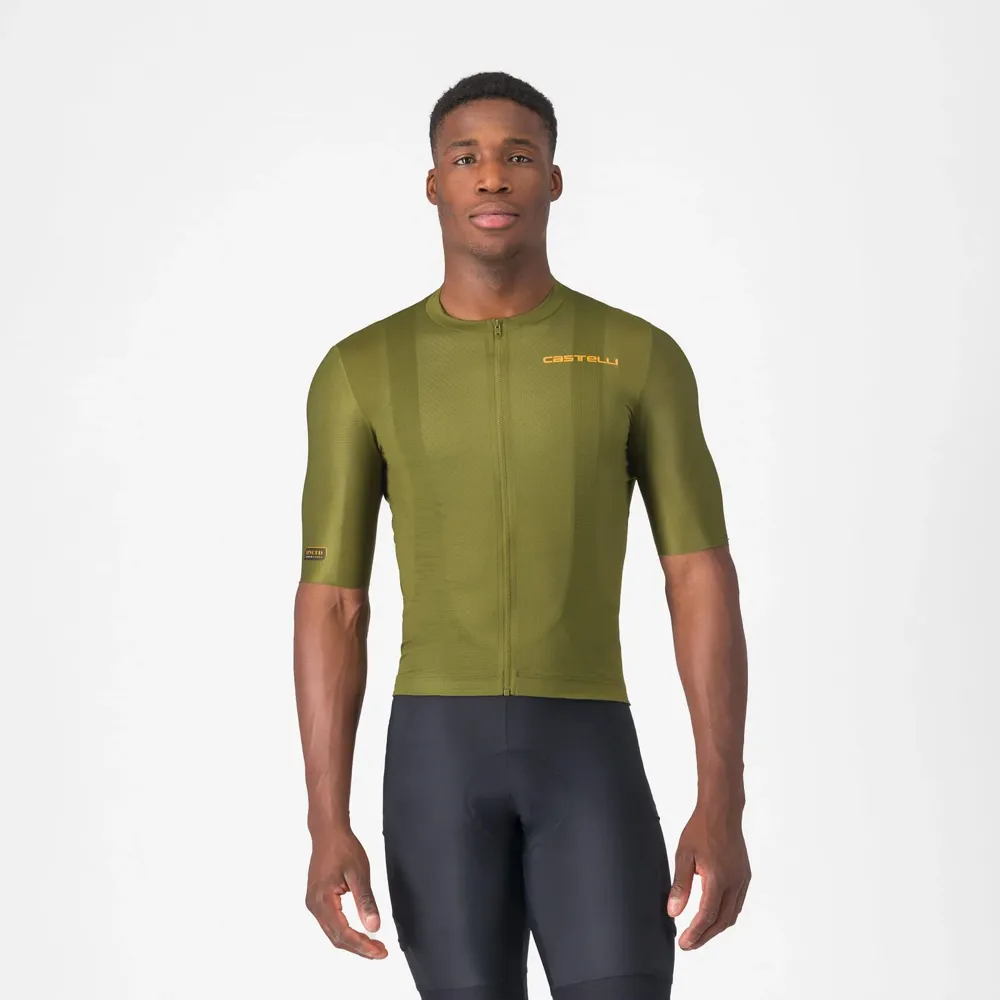 uPRISE Bikes Castelli Unlimited Entrata 3 Men's Short Sleeve Jersey - Sage | Price match, 365 day return s, 18-Month Warranty, Finance Available & Free UK Delivery