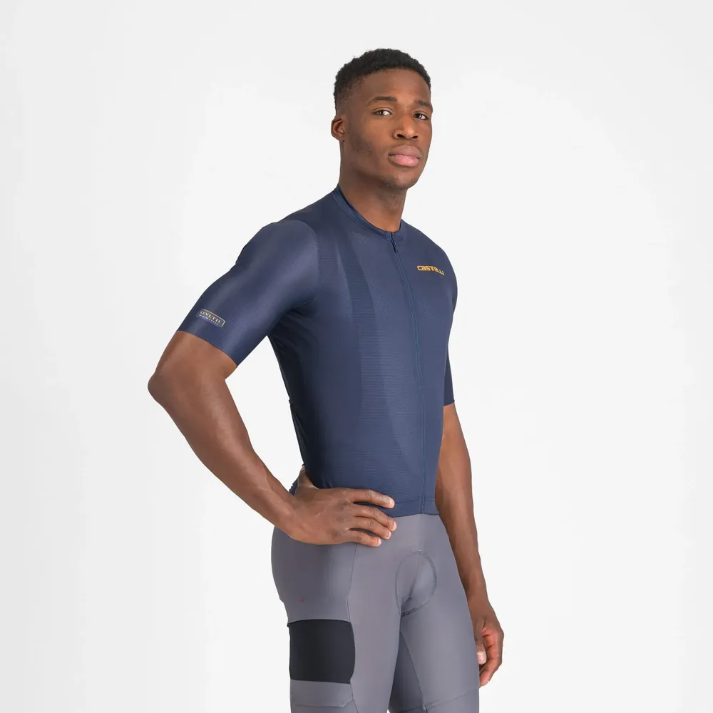 uPRISE Bikes Castelli Unlimited Entrata 3 Men's Short Sleeve Jersey - Belgian Blue | Price match, 365 day return s, 18-Month Warranty, Finance Available & Free UK Delivery