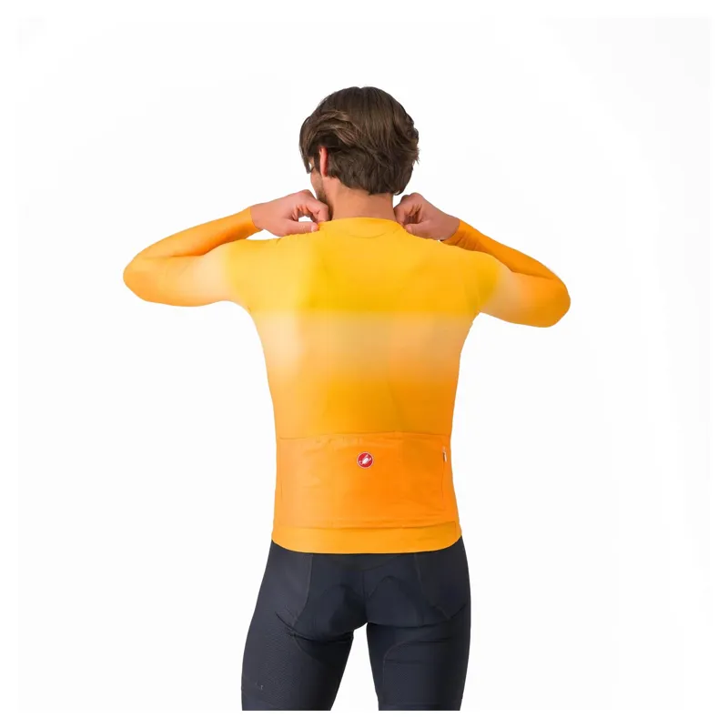 Castelli UPF Men's Long Sleeve Jersey - Vivid Orange-1