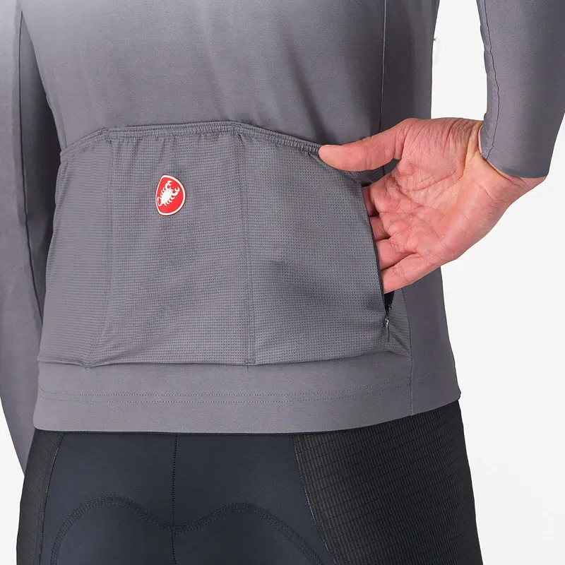Castelli UPF Men's Long Sleeve Jersey - Silver Grey-4