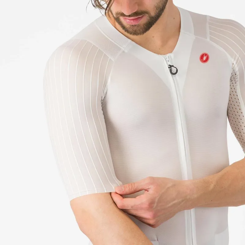 Castelli Sanremo S Men's Speed Suit - White/Mocha-3