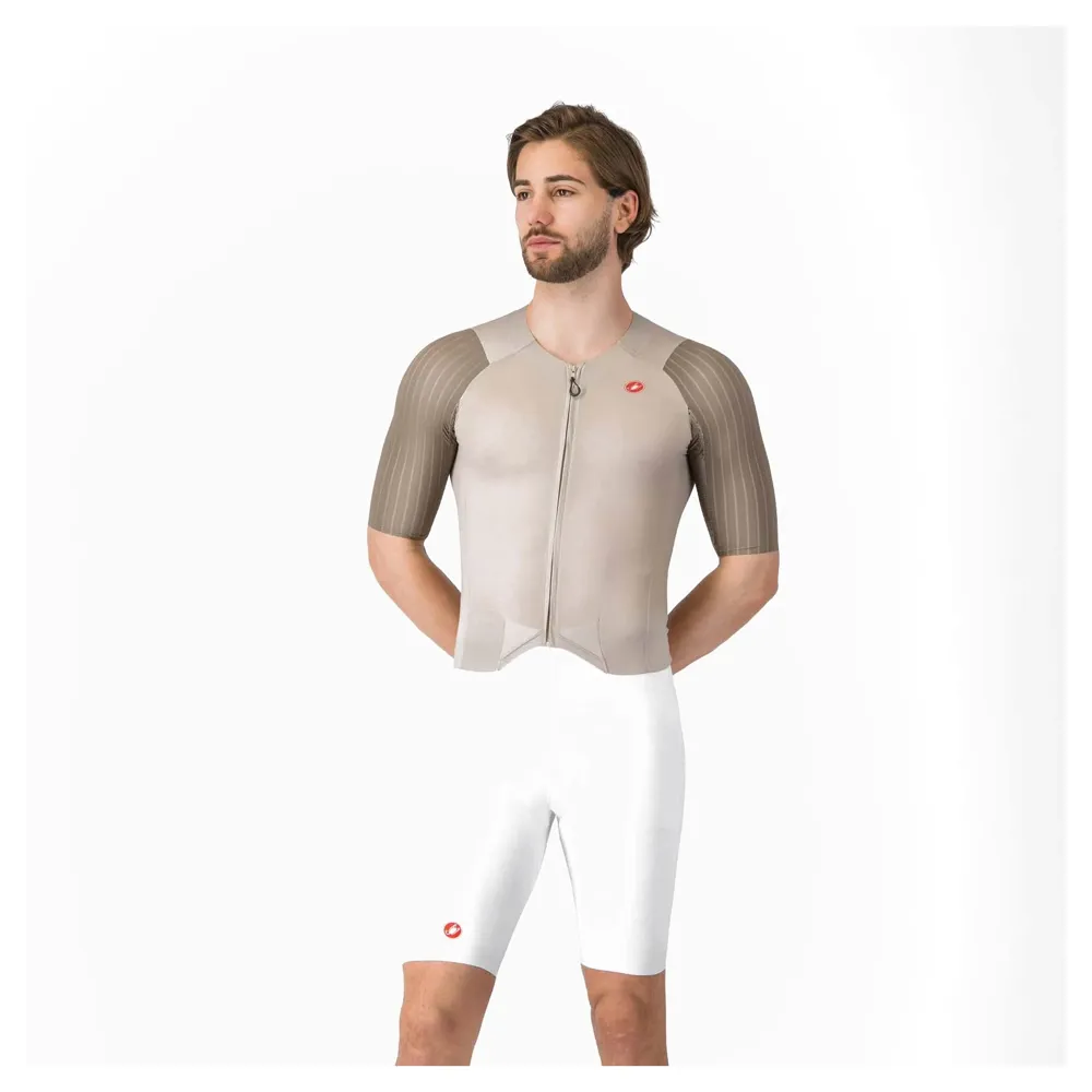 uPRISE Bikes Castelli Sanremo S Men's Speed Suit - Clay/White | Price match, 365 day returns, 18-Month Warranty, Finance Available & Free UK Delivery