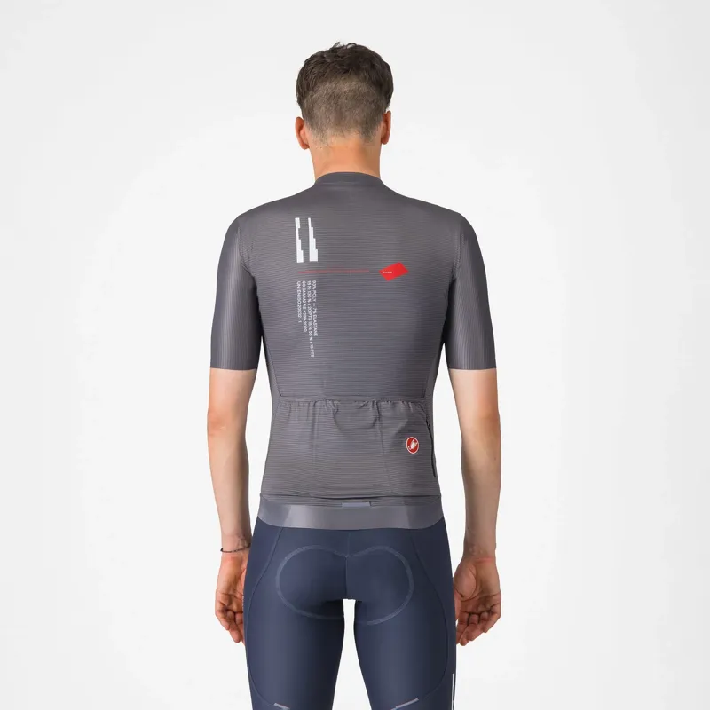 Castelli Espresso R-A/D Men's Short Sleeve Jersey - Smokey Grey-1