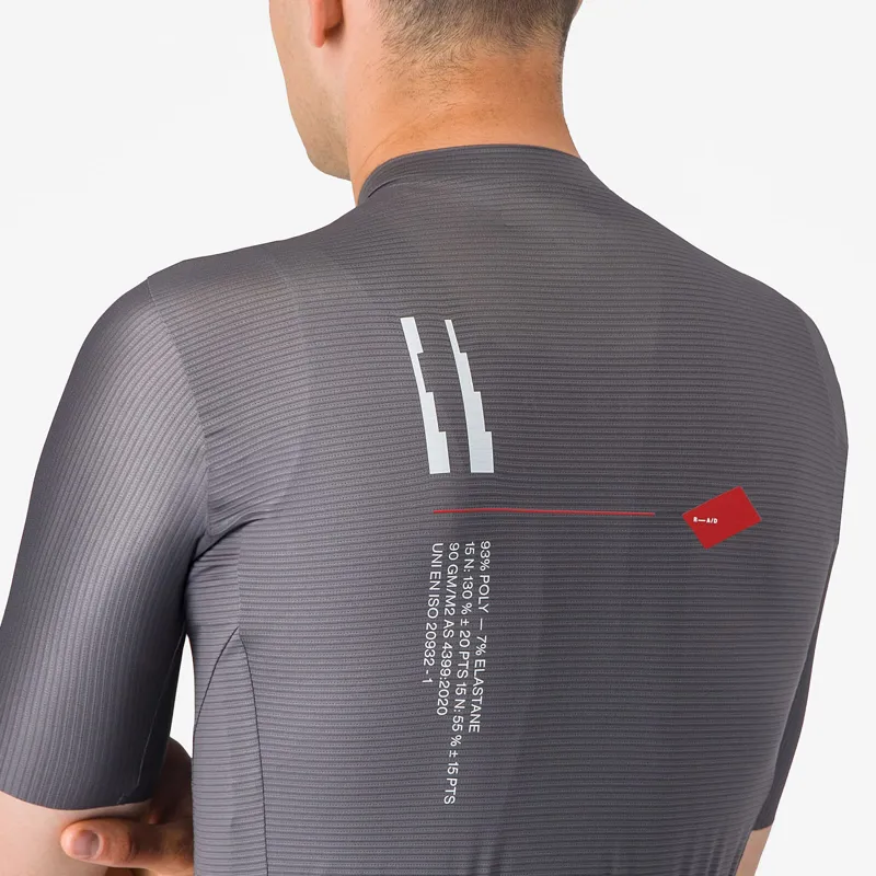 Castelli Espresso R-A/D Men's Short Sleeve Jersey - Smokey Grey-3