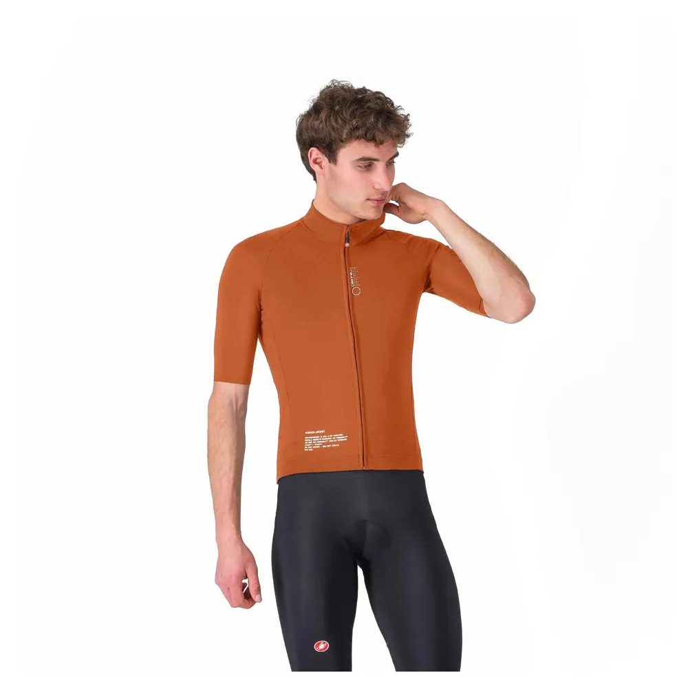 uPRISE Bikes Castelli Do.Di.Ci. Short Sleeve Men's Jacket - Mocha | Price match, 365 day return s, 18-Month Warranty, Finance Available & Free UK Delivery