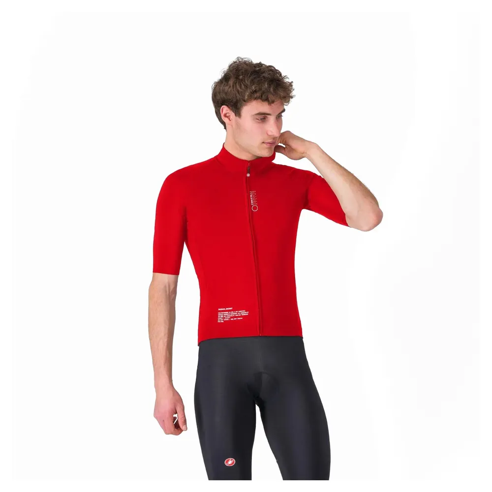 uPRISE Bikes Castelli Do.Di.Ci. Short Sleeve Men's Jacket - Rich Red | Price match, 365 day return s, 18-Month Warranty, Finance Available & Free UK Delivery