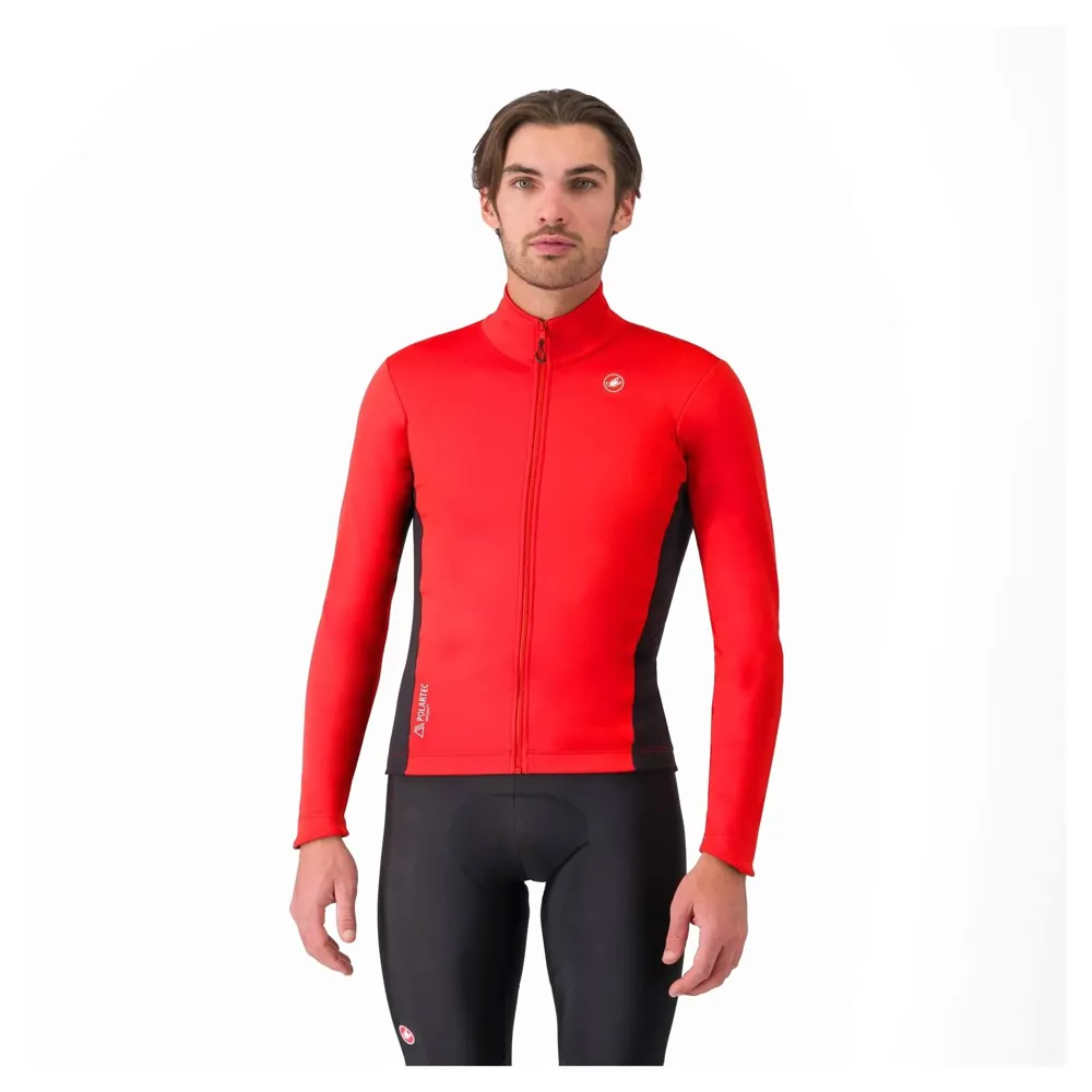 uPRISE Bikes Castelli Entrata 2 Men's Windproof Jacket - Red/Black | Price match, 365 day return s, 18-Month Warranty, Finance Available & Free UK Delivery