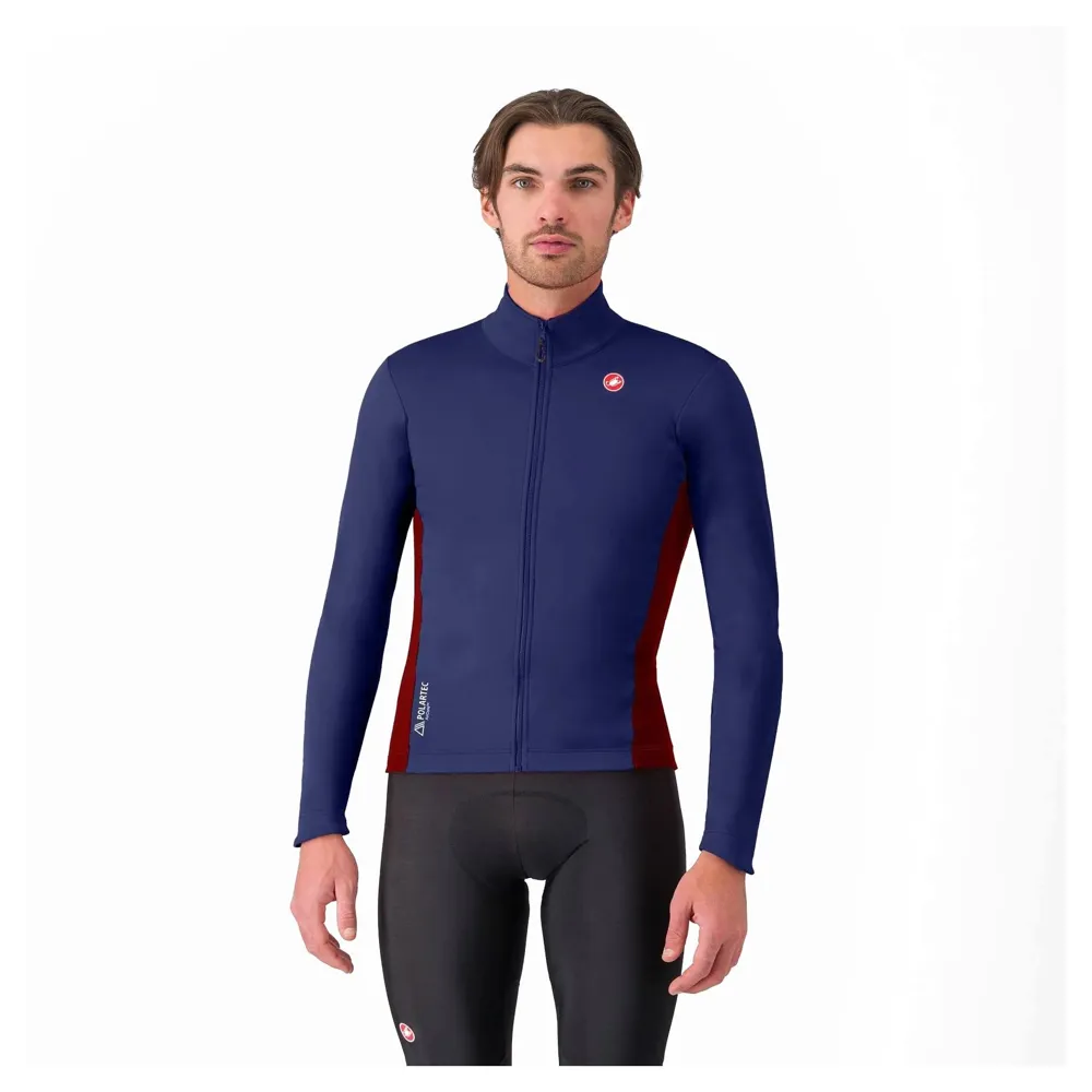 uPRISE Bikes Castelli Entrata 2 Men's Windproof Jacket - Belgian Blue/Bordeaux | Price match, 365 day return s, 18-Month Warranty, Finance Available & Free UK Delivery