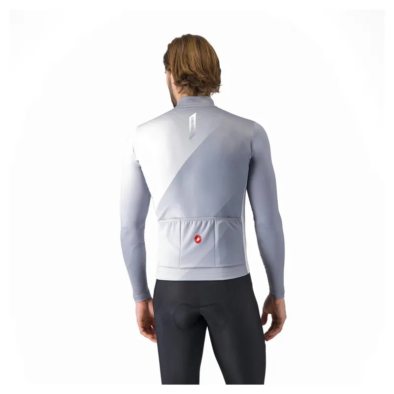 Castelli Amplify Thermal Men's Long Sleeve Jersey - Vortex Grey/Silver/White-1