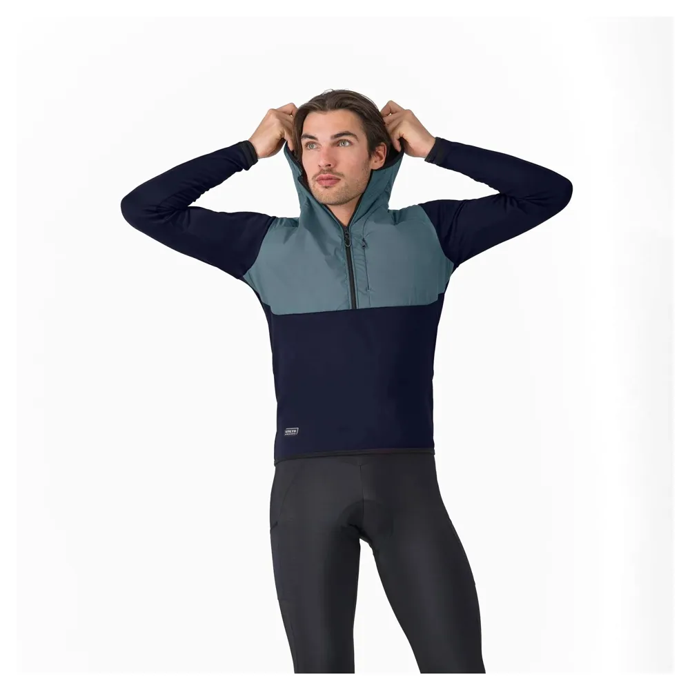 uPRISE Bikes Castelli Unlimited Roam Men's Hoodie - Blue Savile/Spring Lake | Price match, 365 day return s, 18-Month Warranty, Finance Available & Free UK Delivery