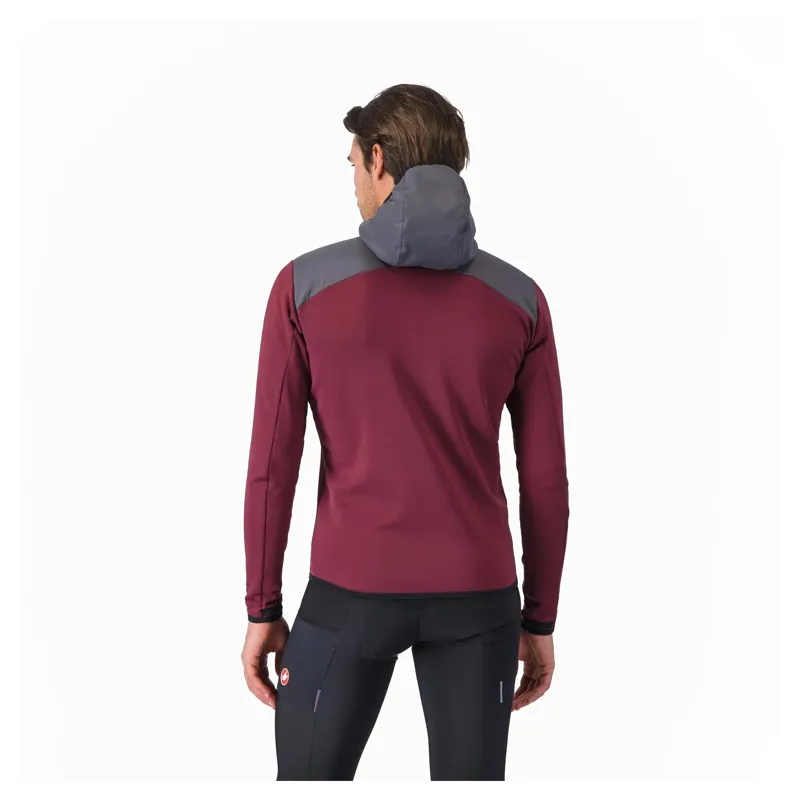 Castelli Unlimited Roam Men's Hoodie - Bordeaux/Lead Grey-1