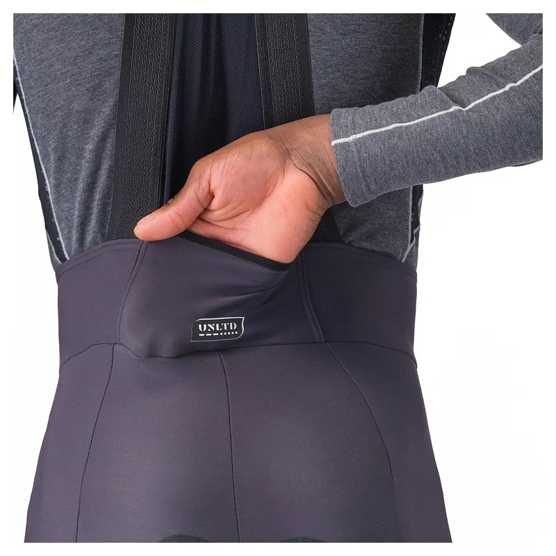 Castelli Unlimited Men's Bib Tights - Dark Grey-2