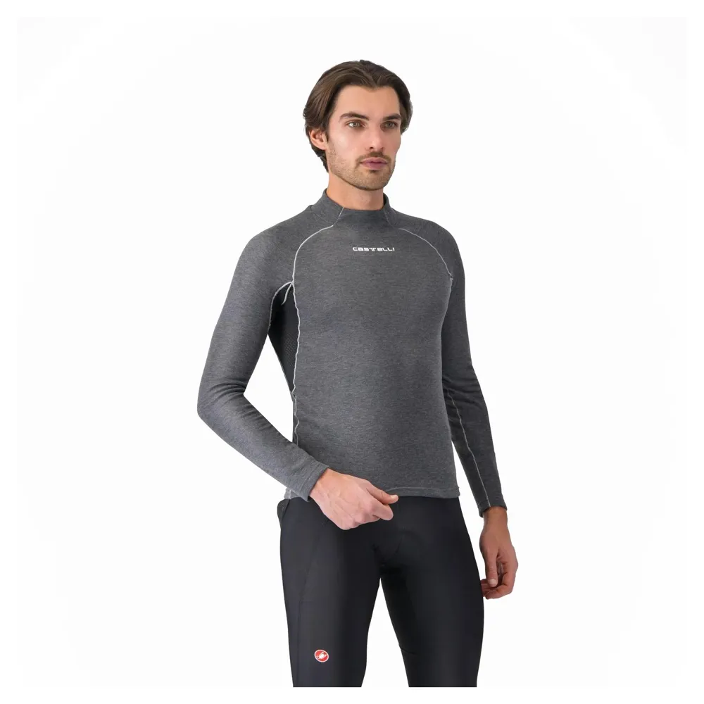 uPRISE Bikes Castelli Flanders 2 Men's Long Sleeve Base Layer - Grey | Price match, 365 day return s, 18-Month Warranty, Finance Available & Free UK Delivery