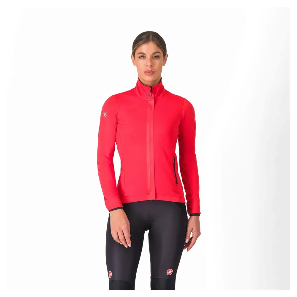uPRISE Bikes Castelli Alpha 150 Women's Windproof Jacket - Hibiscus/Black | Price match, 365 day return s, 18-Month Warranty, Finance Available & Free UK Delivery